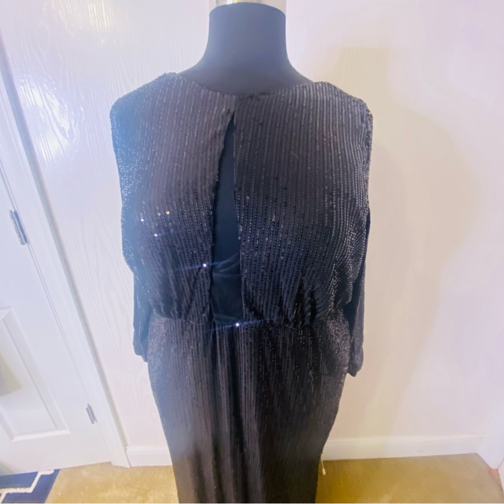 Black Sequin Formal Dress Size 2X 20-22